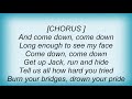 Joan Osborne - Get Up Jack Lyrics