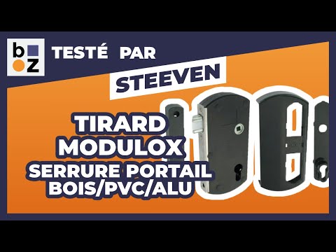 Kit serrure pour portail bois/PVC/alu - à pêne demi-tour - Modulox TIRARD