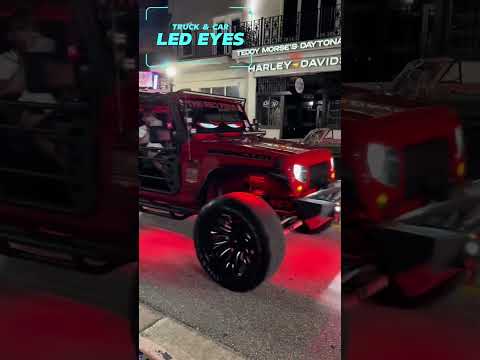 Full Color Flexible LED Screen Devil Eyes Light for Car & Truck  #car #devileyes #led #ledeyes