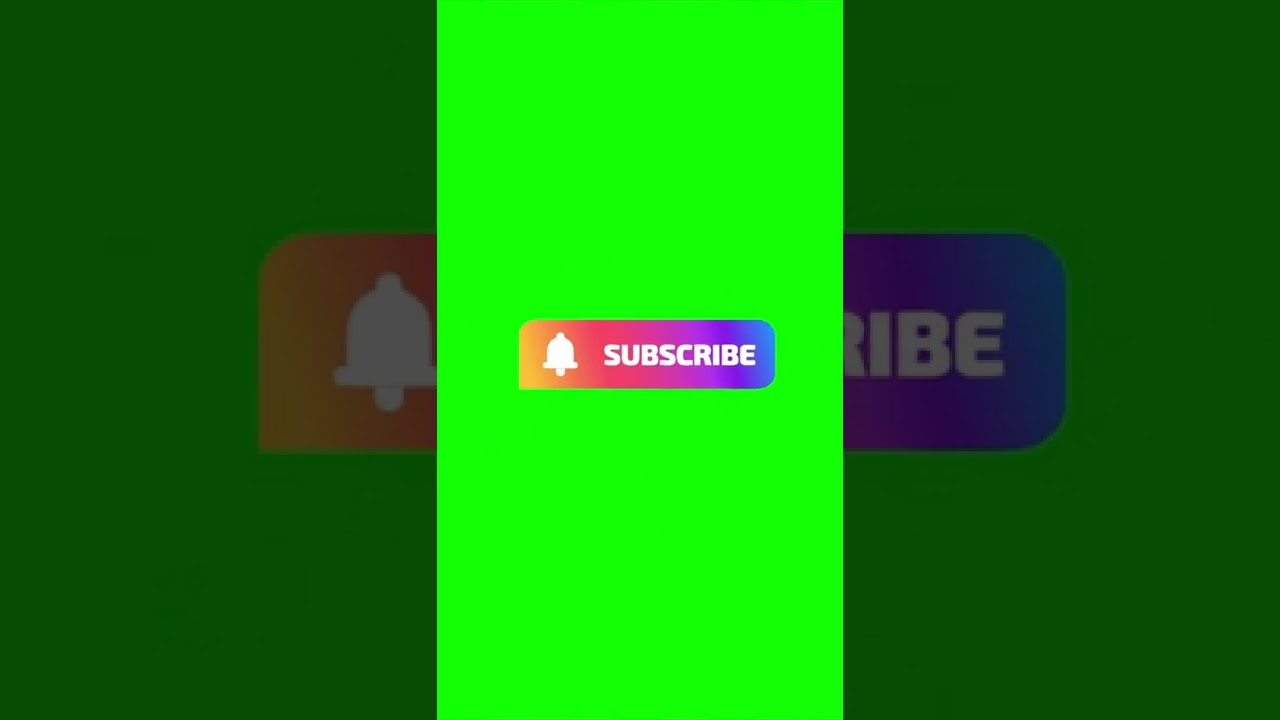 Subscribe Button Green Screen with Sound #green_screen #rgb #vfx