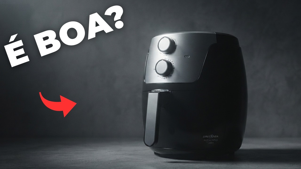 Miniatura da avaliação em vídeo de Fritadeira Sem Óleo Britânia BFR41P 5L Digital Inox 1500W