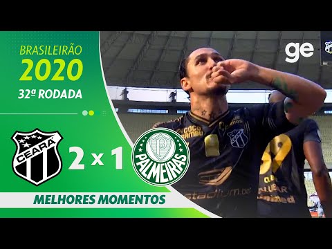CEARÁ 2 X 1 PALMEIRAS | MELHORES MOMENTOS | 32ª RODADA BRASILEIRÃO 2020 | ge.globo