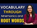Vocabulary Through Mnemonics And Root Words For SSC GD CHSL CGL MTS ESIC 2024 Rani Ma Am