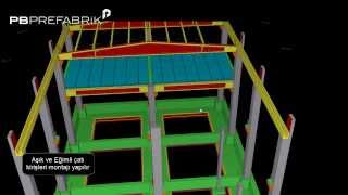 PB Prefabrik - Çubuk Elemanları Animasyonu