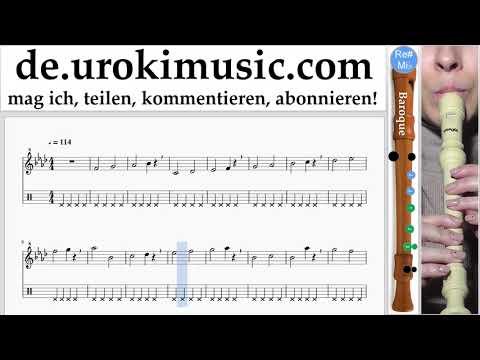 Blockflöte Lernen B. P!nk - What About Us Tabulatur Teil#1 Übungen um-i995