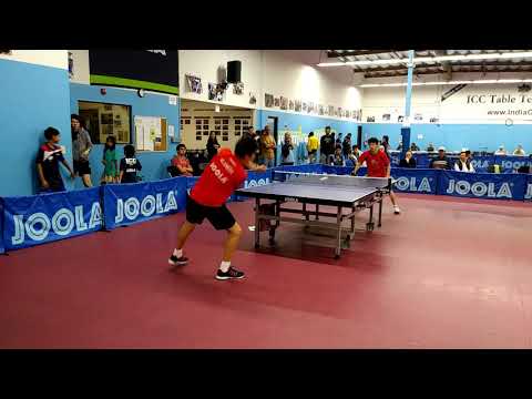 Men's RR: Liu Dan (2602) vs Aziz (2239) at ICC Joola Winter Open on 2019-11-10