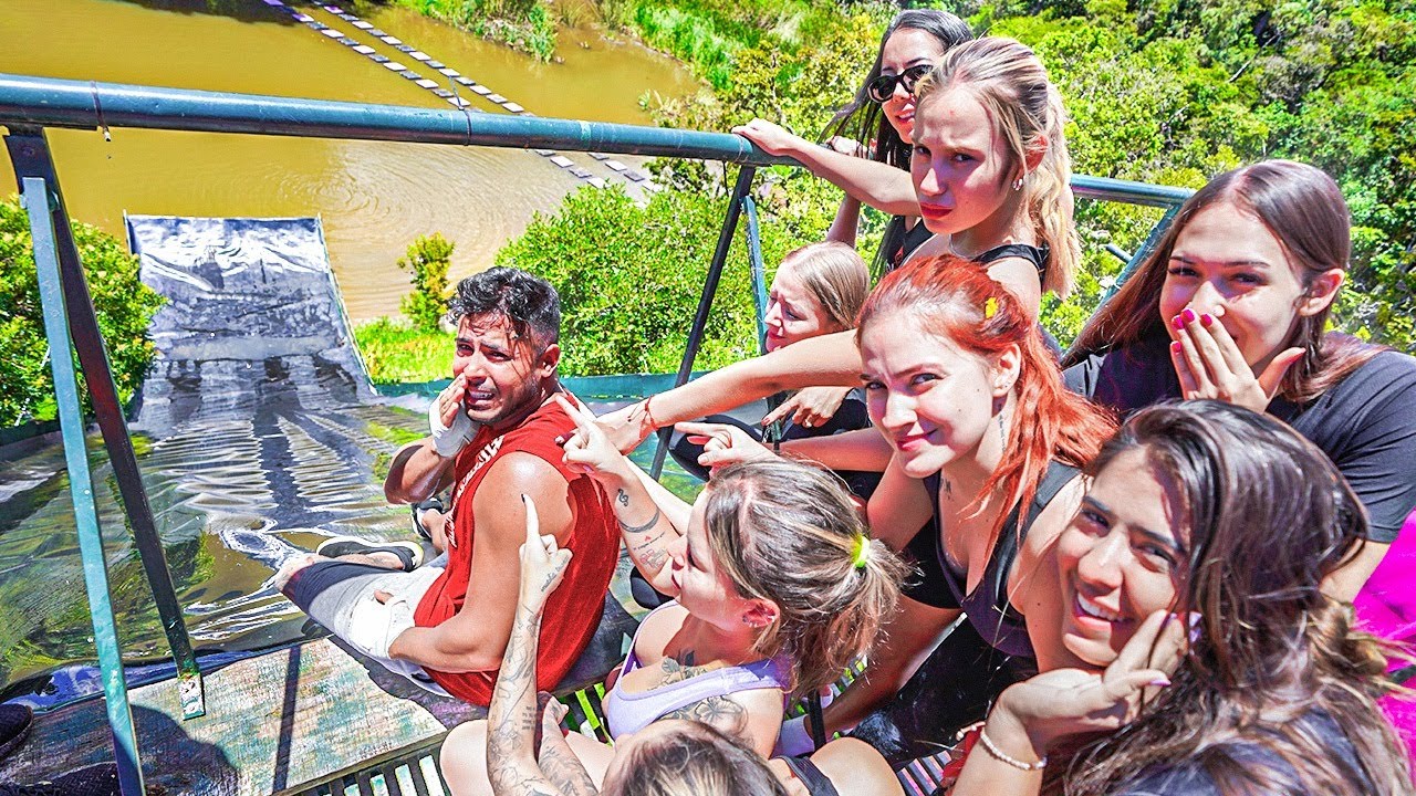 ELAS ME DESAFIARAM A DESCER O GODZILA QUE EU TENHO PANICO DE MEDO