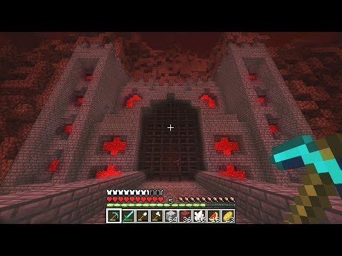 I found the ultimate nether castle in minecraft (really rare)