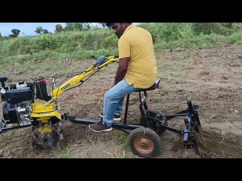 New attached with seating working 9hp self start power weeder