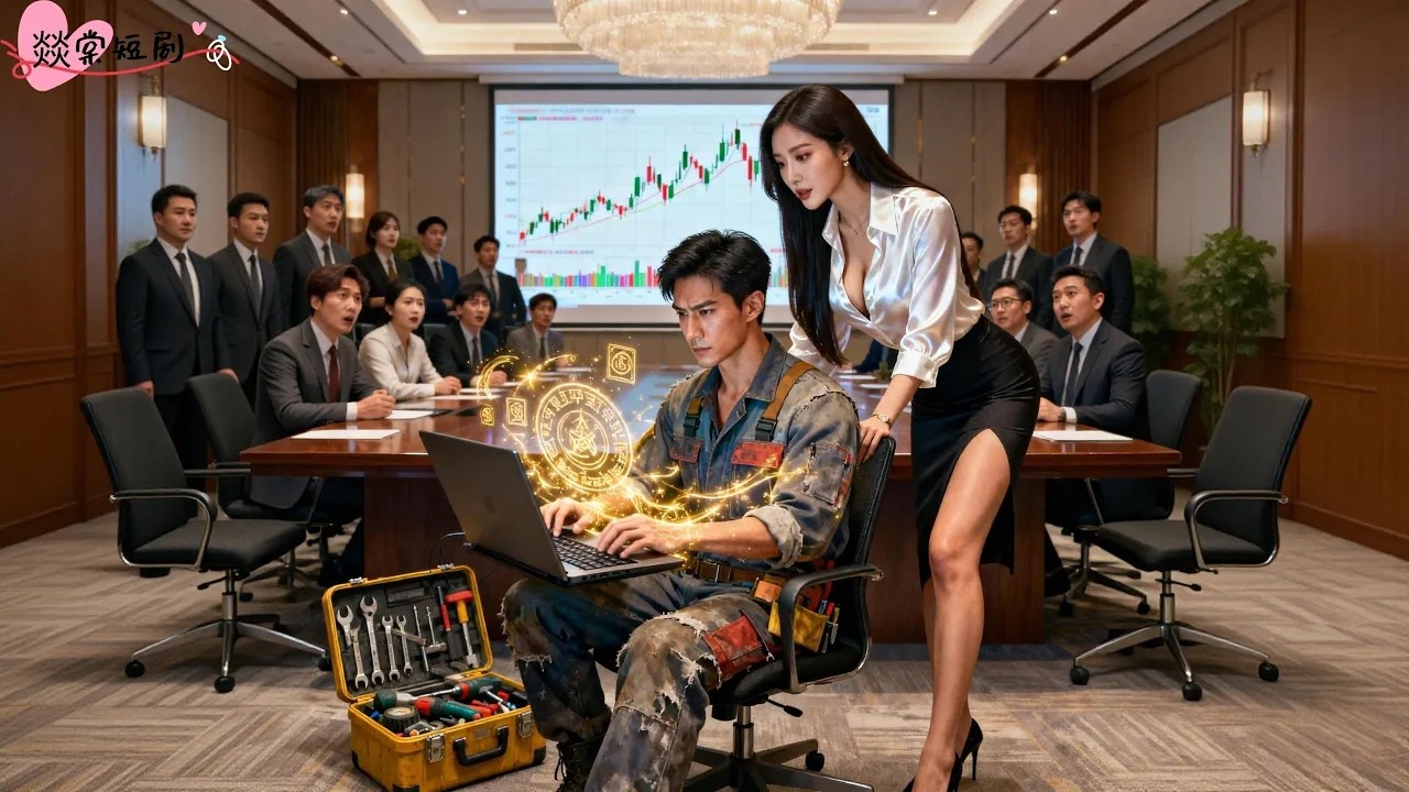 美女總裁公司即將破產，沒想到路過的窮修理工只敲了下鍵盤，一百億已到賬讓公司起死回生！美女總裁一眼看出小夥勢力不凡，豪擲千億家產邀他入職！#1秒赢下千亿的修理工