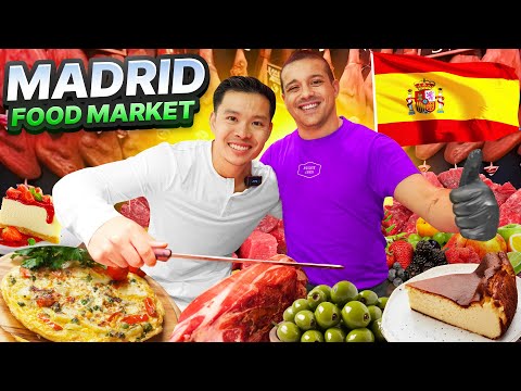 Os melhores mercados locais de comida de rua de MADRID 🇪🇸 Tapas espanholas malucas