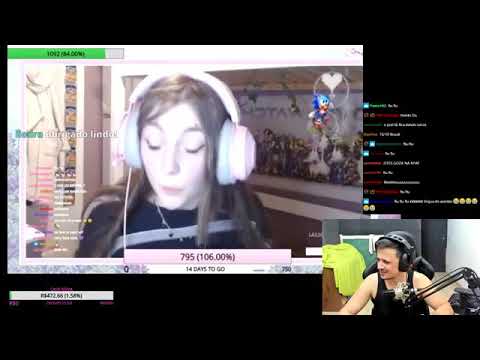 Dilera fazendo Live com Jess a Gringa com Tourette