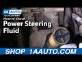 Auto Repair: How Do I Check/Add Power Steering ...