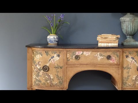 Decoupage furniture, makeover on a budget