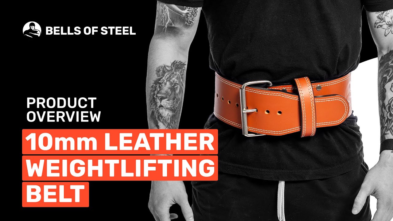 10mm Leather Weightlifting Belt Overview Thumb