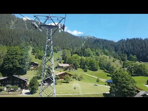 Gondelbahn Grindelwald-First kurze mitfahrt Teil 1