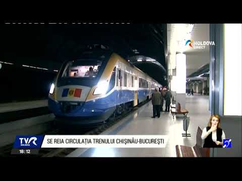 Circulaţia trenului Chişinău-Bucureşti, reluată după mai bine de un an şi jumătate
