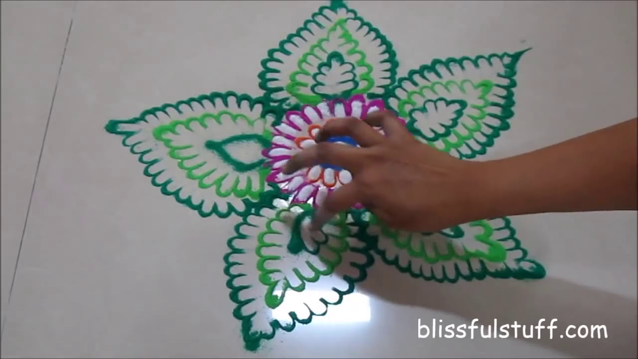 diwali festival rangoli design by poonam borkar