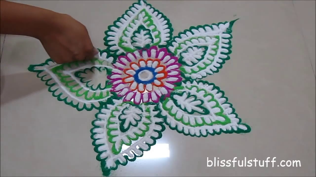 diwali festival rangoli design by poonam borkar