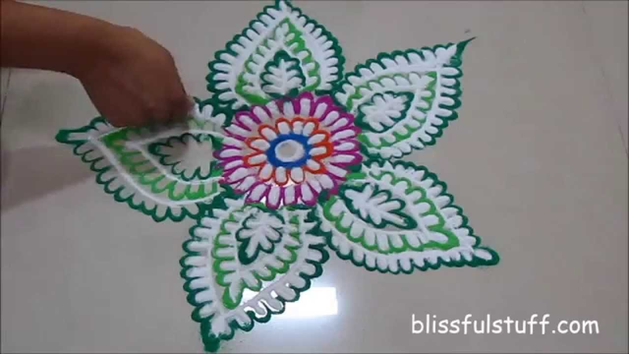 Diwali festival rangoli design by Poonam Borkar