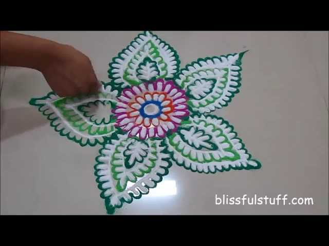Diwali festival rangoli design by Poonam Borkar