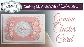 Pretty Gemini Cluster Card | Crafting My Style with Sue Wilson