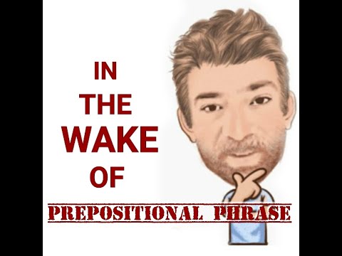 English Tutor Nick P Prepositional Phrase (134) In the Wake of (Origin)