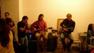 Gabriel Gratzer,Mariano Cabrera, Pete Schmidt en Lima