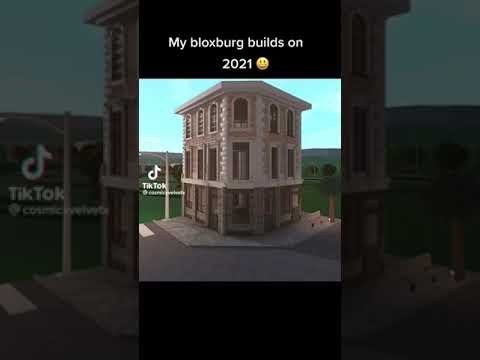 Bloxburg build in 2022 vs 2021