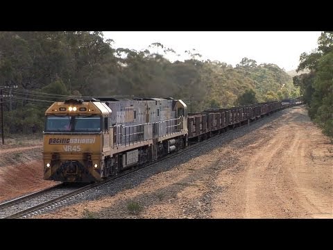 NR Class Hauled Steel Train Climbs into Pyrenees Loop.  Wed 15/05/12