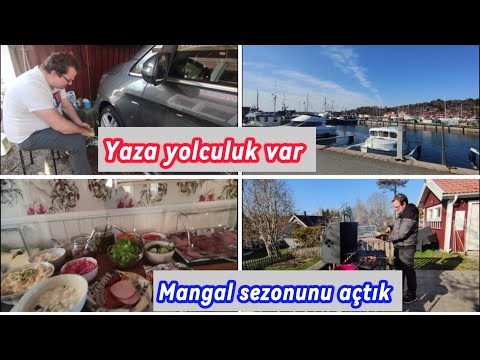 AILECEK MANGAL KEYFI 🤌 YAZ ÖNCESI ARABA TEMIZLIĞI/ Deniz kenarında yürüyüş / HAVALAR NASIL ❗#isveç