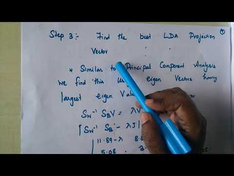 Lecture 20- Linear Discriminant Analysis ( LDA) (with Solved Example)