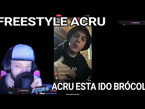 Dtoke Reacciona Al FREESTYLE QUE HACE ACRU EN INSTAGRAM EN DIRECTO