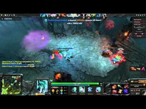 Dota 2 - Pro Phantom Assassin RAMPAGE 2X in one time (MMR)