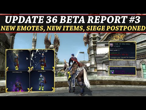 LOTRO: U36 Beta Report #3 | New Emotes, New Items, Siege Postponed & More