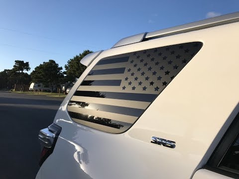 How to install American Flag decals onto a 5th gen Toyota 4runner
