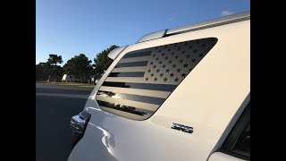 How to install American Flag decals onto a 5th gen Toyota 4runner