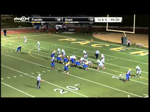 Grant QB Isaiah Rios TD Pass to WR #6 Treivon Brooks with 1 minute left in 4th Quarter