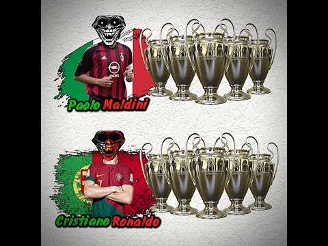 RONALDO VS MALDINI #football #trophy #sohrts