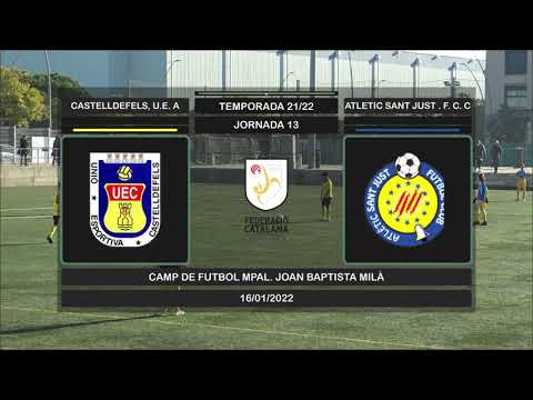 Jornada 13 (21/22) CASTELLDEFELS, U.E. A  - ATLETIC SANT JUST . F. C. C - Resumen