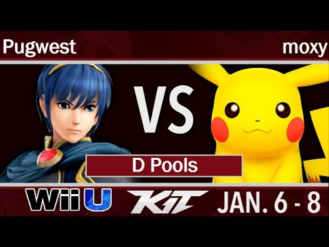 KIT17  - Pugwest (Marth) vs moxy (Pikachu, C Falcon) D Pools - Smash 4