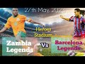 Zambia Vs Barcelona Legends Exhibition Match Ronaldinhoteam Katongo Steam