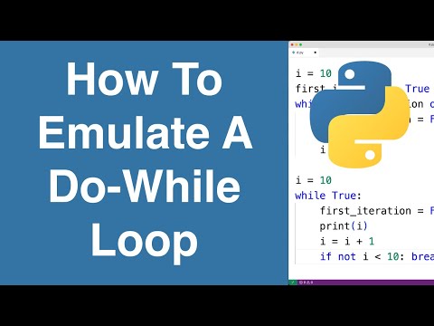 Python Emulating A Do While Loop