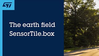The earth field detected with the SensorTile.box