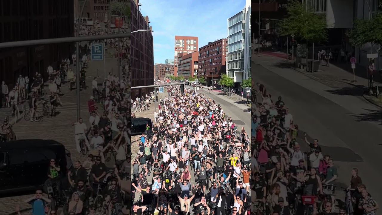 Cyclists, cyclists everywhere 🚴 #cycling #giro #bike #viral #tourdefrance #germany #hamburg #fypシ