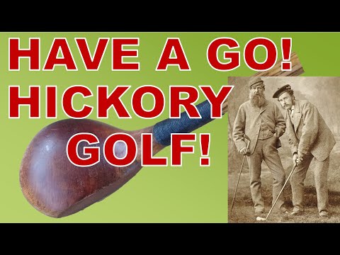 Finding a set of hickory clubs. How easy are they to play? #vintagegolf #hickorygolf
