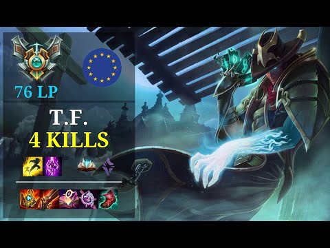 Twisted Fate Top vs Anivia - 4 kills - V Ω N EUW Master (76 LP) Patch 11.3
