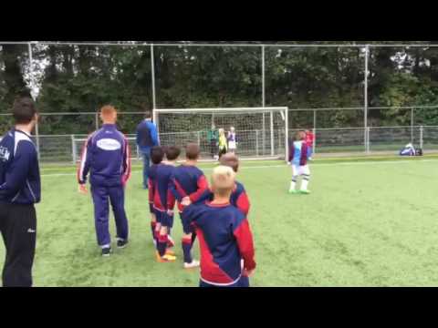 Penalty Mirte in kampioenswedstrijd F2 2016