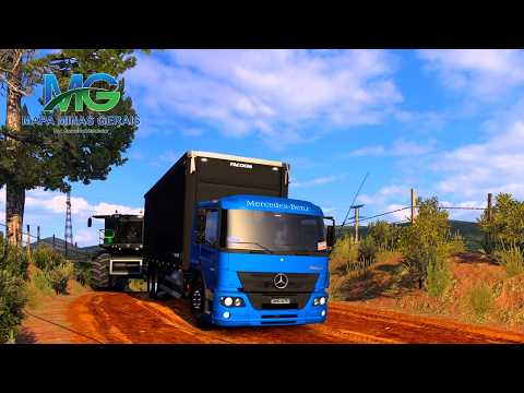 ETS 2: Mapa Minas Gerais | MB Atego 2426: De Fazenda Brejo Alegre para Nova Serrana