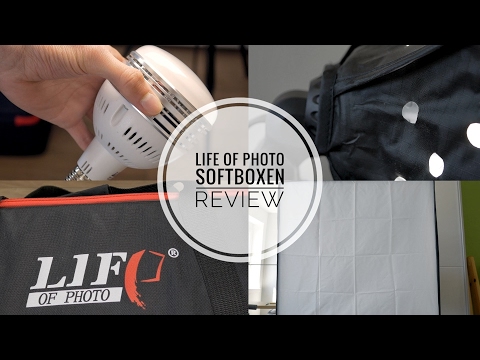 Licht, wir brauchen Licht !LED Dauerlicht Studiosoftboxenset von Life of Photo Review deutsch